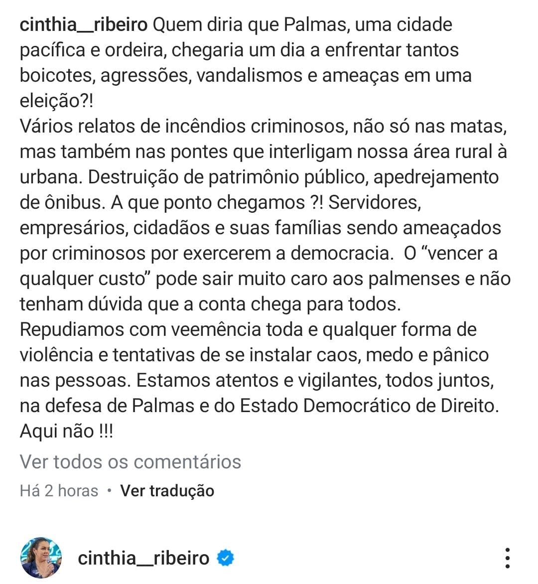 Prefeita Cinthia Ribeiro repudia supostos atos de vandalismo após incêndio em ponte, enquanto prefeitura colabora na apuração das causas