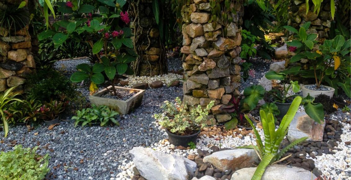 Jardim com pedras: ideiais criativas para fazer em casa