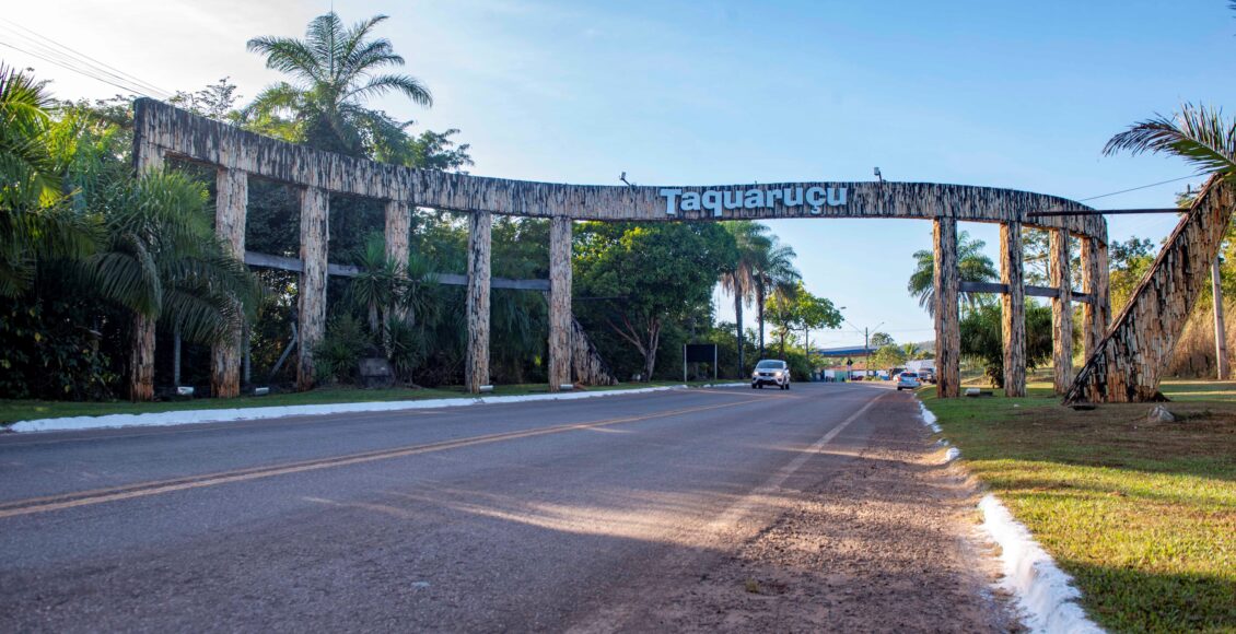 Portal de entrada do distrito de Taquaruçu, Palmas