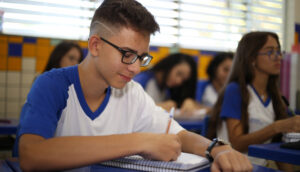 Alunos em sala de aula no Tocantins