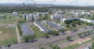 A imagem mostra toda a UFT campus Palmas de um visão do alto