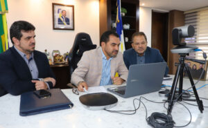 Reunião virtual do governador Wanderlei Barbosa