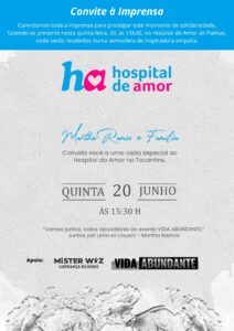 Hospital de Amor de Palmas recebe doação de evento de empreendedorismo solidário