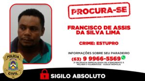 Dois homens são procurados pela polícia por suspeita de crimes de estupro no interior do Tocantins