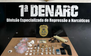 Homem é preso com arma carregada e drogas prontas para venda após denúncia anônima no Jardim Taquari, em Palmas