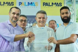 Prefeito Eduardo Siqueira assina ordem de serviço para construção de ponte em Taquaruçu com investimento de R$ 1,4 milhão
