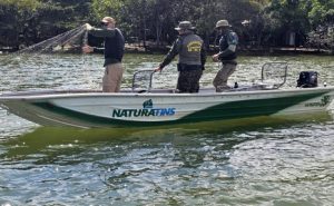 Naturatins apreende quase 5 km de redes e intensifica combate à pesca predatória