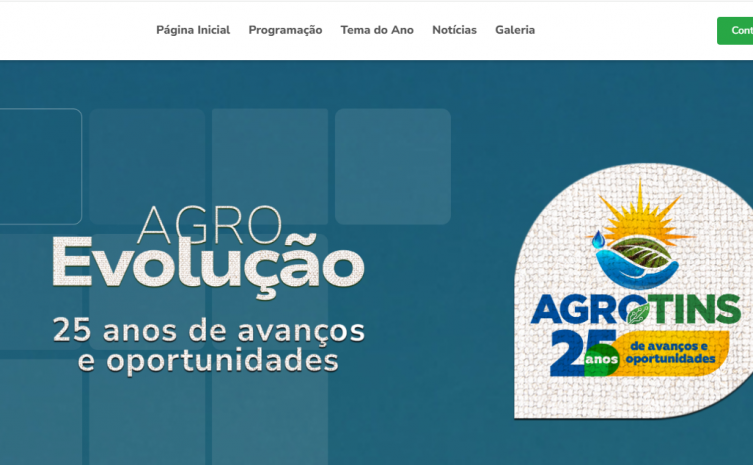 Governo lança portal oficial da Agrotins, que celebra 25 anos de conexão entre campo e tecnologia Governo lança portal oficial da Agrotins, que celebra 25 anos de conexão entre campo e tecnologia