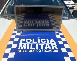 Homem é preso em flagrante após invadir casa, ameaçar morador e tentar roubar TV no norte do Tocantins