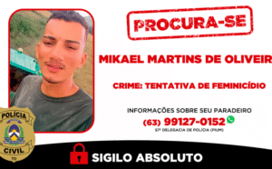 Investigado por tentar matar companheira a facadas em Pium segue foragido