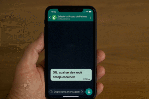 Zeladoria Urbana de Palmas passa a atender pedidos de limpeza e manutenção pelo WhatsApp