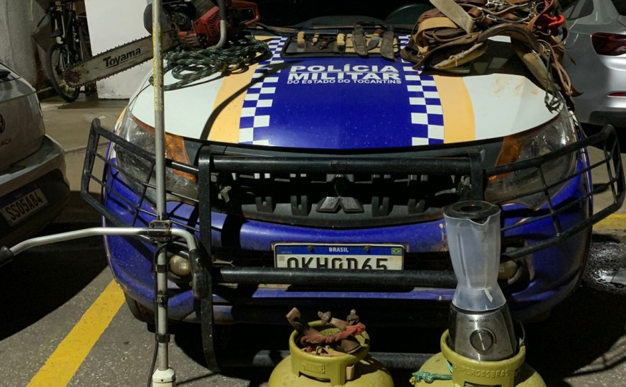 Suspeitos de roubo em fazenda são detidos e carro com itens furtados é apreendido no sudoeste do Estado