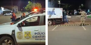 Crime em distribuidora no Taquari, região sul de Palmas, termina com adolescente morto e homem baleado
