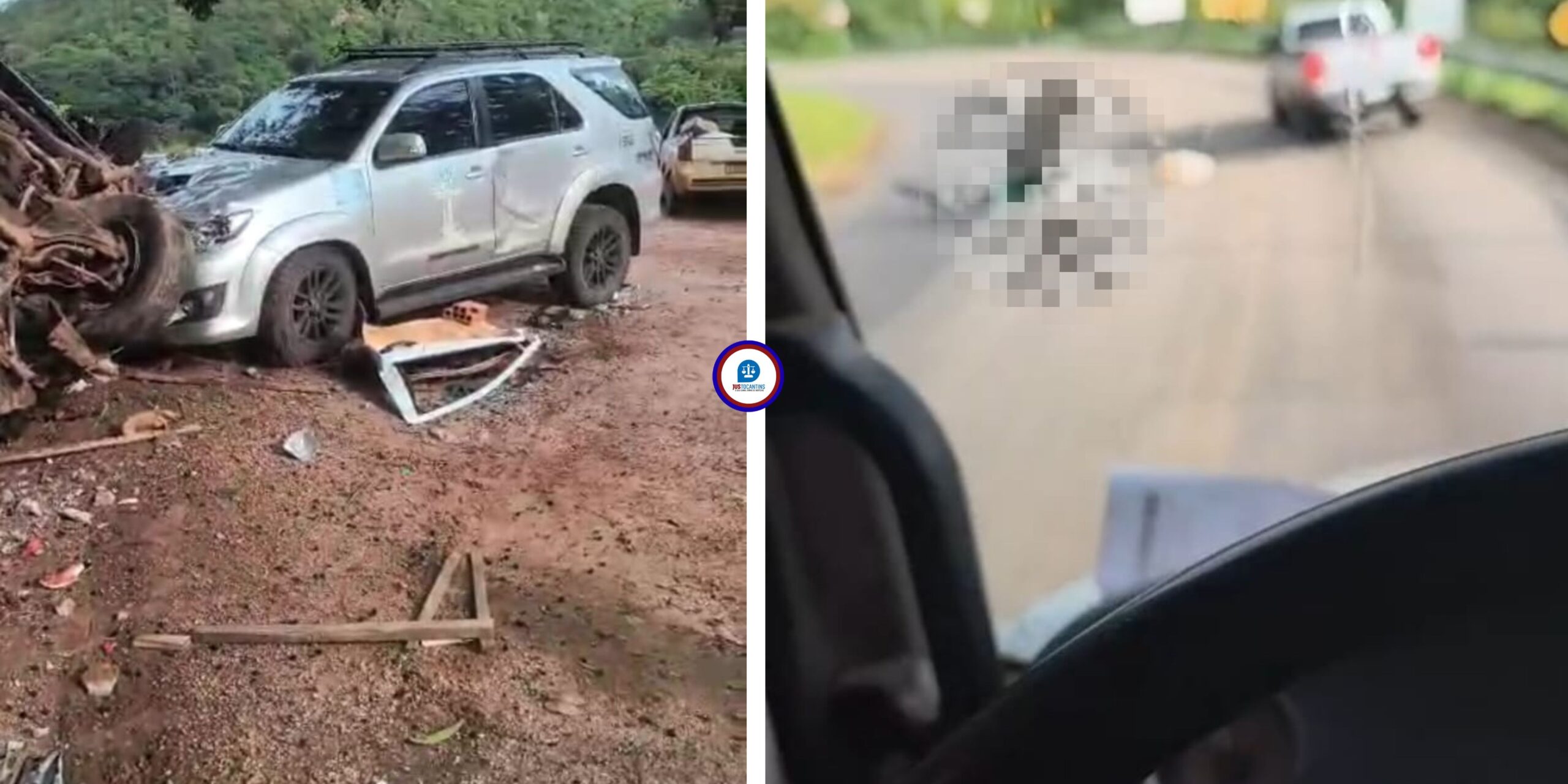 Acidente na TO-030 entre Palmas e Taquaruçu deixa duas mortes e motorista preso às ferragens