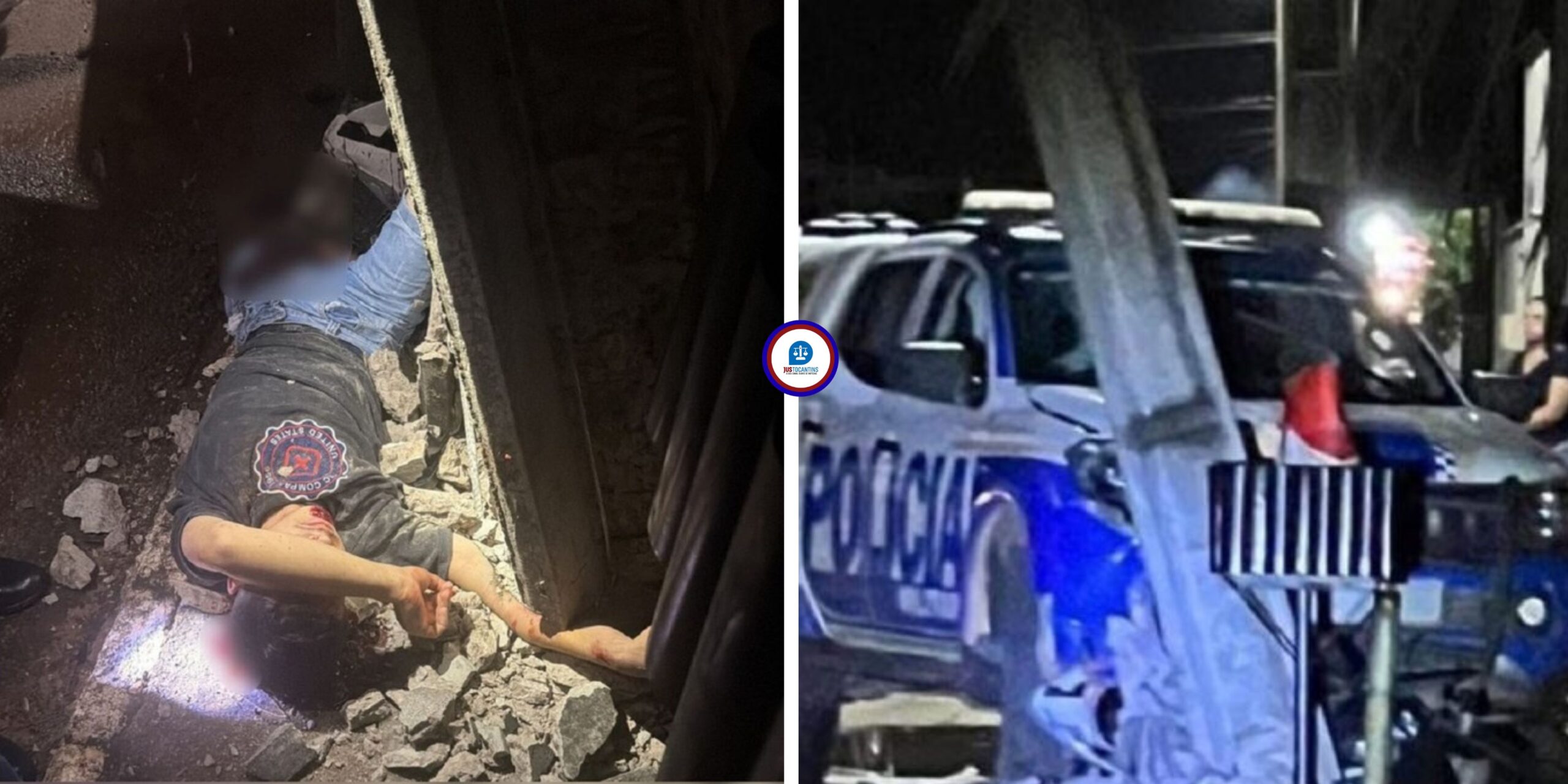 Adolescente fica em estado grave após cair de moto durante perseguição e ser atingido por viatura da PMTO