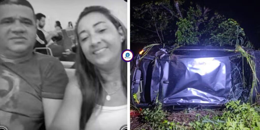 Carro atinge traseira de moto, capota cinco vezes e deixa dois mortos entre Nova Olinda e Araguaína