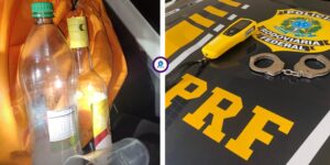 Homem é preso por embriaguez ao volante após ser encontrado dormindo com carro ligado em acostamento