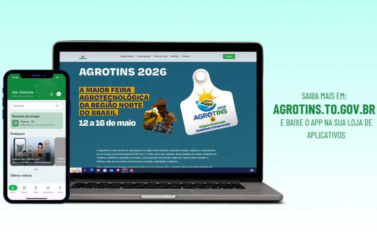 Agrotins 2026 ganha aplicativo com mapa interativo, programação e alerta para pessoas perdidas