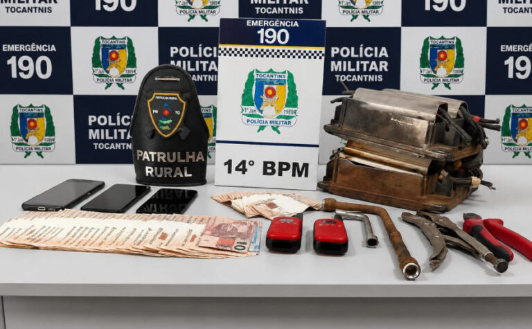 Grupo suspeito de furtar peças de caminhão avaliadas em R$ 30 mil é preso após despachar carga em rodoviária no TO