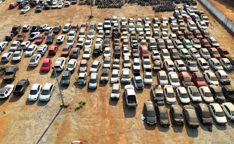 Detran Tocantins abre leilão com 305 veículos e lances a partir de R$ 50; veja como participar