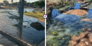 Esgoto transborda perto da Praia da Graciosa e BRK é alvo de auto de infração ambiental