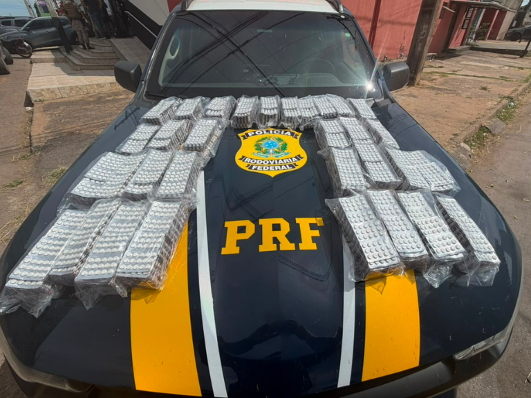 Motorista é preso com quase 24 mil comprimidos de rebite durante fiscalização da PRF no sudeste do TO