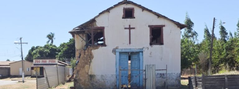 Igreja do século XVIII corre risco de desabar no sudeste do TO e MP cobra restauração de patrimônio histórico