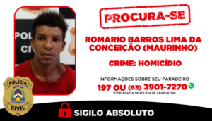 Suspeito de matar jovem a tiros enquanto pescava no norte do TO é procurado pela polícia