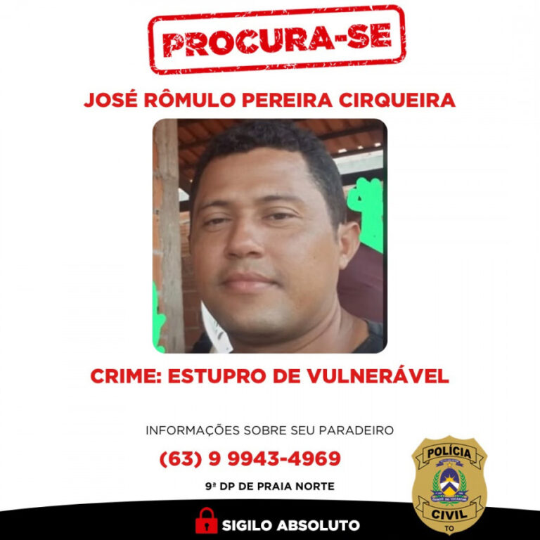 Polícia Civil procura homem suspeito de violentar criança autista de 6 anos no norte do TO