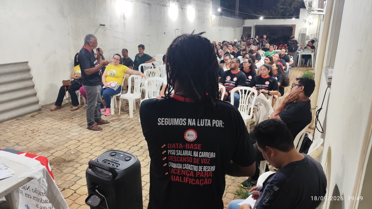 Profissionais da Educação de Palmas paralisam atividades nesta quarta-feira, 7, e cobram data-base, piso e convocação de aprovados